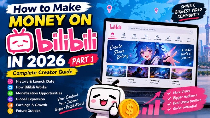 How to Make Money on Bilibili in 2026: History, Growth, Global Expansion, Monetization and Future Outlook