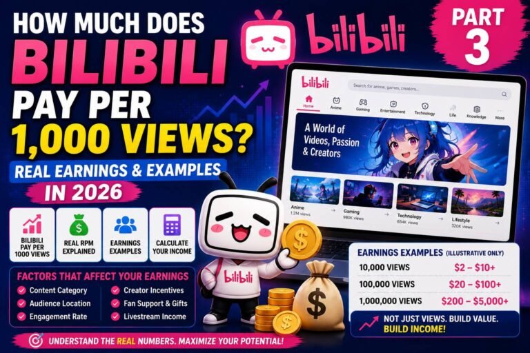 How Much Does Bilibili Pay Per 1000 Views in 2026?